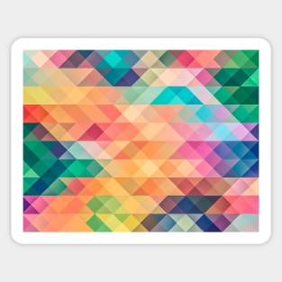 Bright Bold Traingle Pattern Sticker